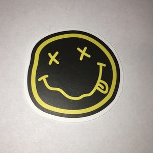 Nirvana Logo Smiley Face Sticker